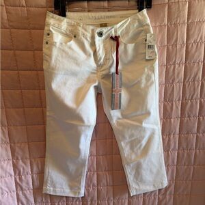 Liverpool Jeans Company White Cropped Jeans/Capris